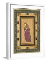 Girl Holding an Aigrette, from the Large Clive Album, c.1620-30-null-Framed Giclee Print