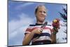 Girl Holding Cut Flowers-William P^ Gottlieb-Mounted Photographic Print