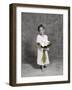 Girl Holding Flower-Nora Hernandez-Framed Giclee Print