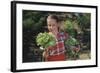 Girl Holding Head of Lettuce in Garden-William P. Gottlieb-Framed Photographic Print