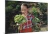 Girl Holding Head of Lettuce in Garden-William P. Gottlieb-Mounted Photographic Print