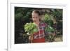 Girl Holding Head of Lettuce in Garden-William P. Gottlieb-Framed Photographic Print