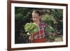 Girl Holding Head of Lettuce in Garden-William P. Gottlieb-Framed Photographic Print