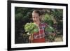 Girl Holding Head of Lettuce in Garden-William P. Gottlieb-Framed Photographic Print