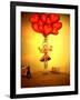 Girl Holding Heart Balloons-Cherie Roe Dirksen-Framed Giclee Print