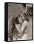 Girl Holding Puppy-Philip Gendreau-Framed Stretched Canvas