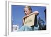 Girl Holding Town History Book-William P. Gottlieb-Framed Photographic Print