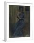 Girl in a Blue Dress-Philip Wilson Steer-Framed Giclee Print