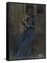 Girl in a Blue Dress-Philip Wilson Steer-Framed Stretched Canvas