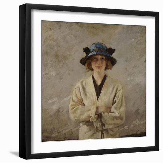 Girl in a Blue Hat, 1912-Sir William Orpen-Framed Giclee Print