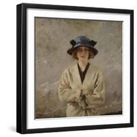 Girl in a Blue Hat, 1912-Sir William Orpen-Framed Giclee Print