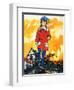 Girl in a Bobble Hat-Jesus Blasco-Framed Giclee Print