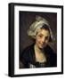 Girl in a Bonnet, 1760S-Jean-Baptiste Greuze-Framed Giclee Print