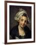 Girl in a Bonnet, 1760S-Jean-Baptiste Greuze-Framed Giclee Print