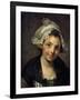 Girl in a Bonnet, 1760S-Jean-Baptiste Greuze-Framed Giclee Print