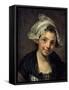 Girl in a Bonnet, 1760S-Jean-Baptiste Greuze-Framed Stretched Canvas