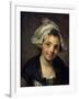 Girl in a Bonnet, 1760S-Jean-Baptiste Greuze-Framed Premium Giclee Print