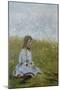 Girl in a flower meadow, circa 1885-Gerhard Peter Frantz Vilhelm Munthe-Mounted Giclee Print