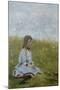 Girl in a flower meadow, circa 1885-Gerhard Peter Frantz Vilhelm Munthe-Mounted Giclee Print