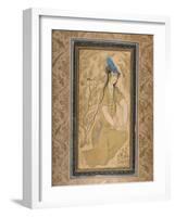 Girl in a Fur Hat, 1602-Riza-i Abbasi-Framed Giclee Print