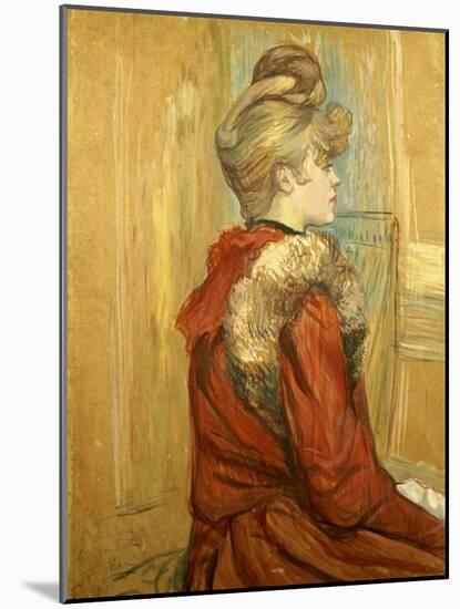 Girl in a Fur, Miss Jeanne Fountain, 1891-Henri de Toulouse-Lautrec-Mounted Giclee Print