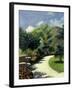 Girl in a Garden, C. 1925-Henri Lebasque-Framed Giclee Print