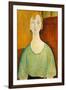 Girl in a Green Blouse, 1917-Amedeo Modigliani-Framed Art Print