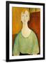 Girl in a Green Blouse, 1917-Amedeo Modigliani-Framed Art Print