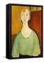 Girl in a Green Blouse, 1917-Amedeo Modigliani-Framed Stretched Canvas