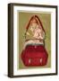 Girl in a Handbag Looking in a Mirror-null-Framed Giclee Print