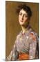 Girl in a Japanese Costume, c.1890-William Merritt Chase-Mounted Premium Giclee Print