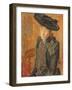 Girl in a Large Hat, 1892 (Oil on Canvas)-Philip Wilson Steer-Framed Giclee Print