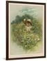 Girl in a Meadow 1889-null-Framed Art Print