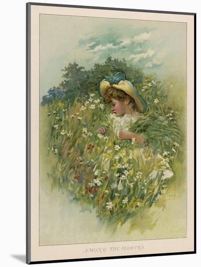 Girl in a Meadow 1889-null-Mounted Art Print