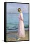 Girl in a Pink Dress, 1914-Michael Peter Ancher-Framed Stretched Canvas