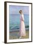 Girl in a Pink Dress, 1914-Michael Peter Ancher-Framed Giclee Print