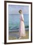 Girl in a Pink Dress, 1914-Michael Peter Ancher-Framed Giclee Print