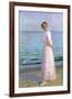 Girl in a Pink Dress, 1914-Michael Peter Ancher-Framed Giclee Print