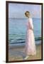 Girl in a Pink Dress, 1914-Michael Peter Ancher-Framed Giclee Print