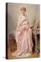 Girl in a Pink Dress-Charles Chaplin-Stretched Canvas