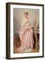 Girl in a Pink Dress-Charles Chaplin-Framed Giclee Print