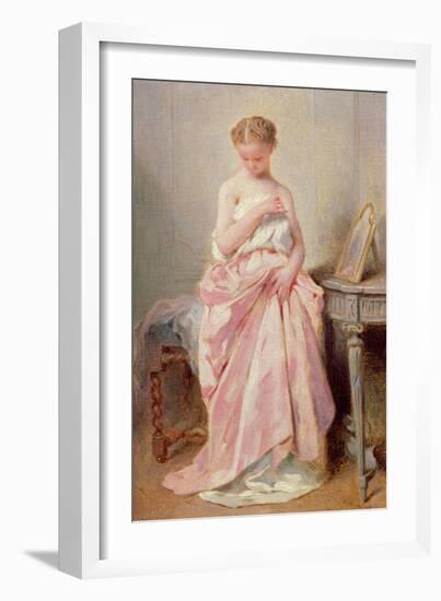 Girl in a Pink Dress-Charles Chaplin-Framed Giclee Print