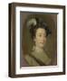 Girl in a Plumed Hat, C.1740-William Hogarth-Framed Giclee Print