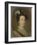 Girl in a Plumed Hat, C.1740-William Hogarth-Framed Giclee Print