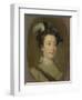 Girl in a Plumed Hat, C.1740-William Hogarth-Framed Giclee Print