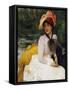 Girl in a Punt-Arthur Hacker-Framed Stretched Canvas