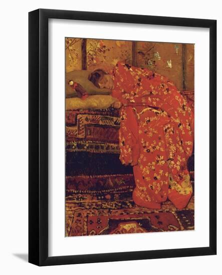 Girl in a Red Kimono-Georg-Hendrik Breitner-Framed Giclee Print