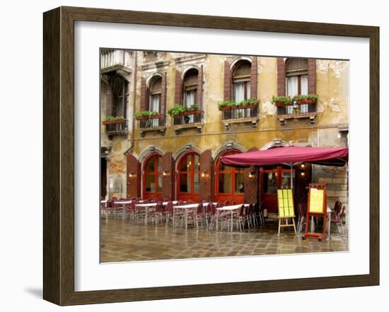 Girl in a Restaurant, Venice-Igor Maloratsky-Framed Art Print