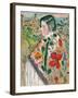 Girl in a Shawl-George Leslie Hunter-Framed Giclee Print