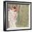 Girl in a White Dress Standing in a Forest-Gustav Klimt-Framed Giclee Print